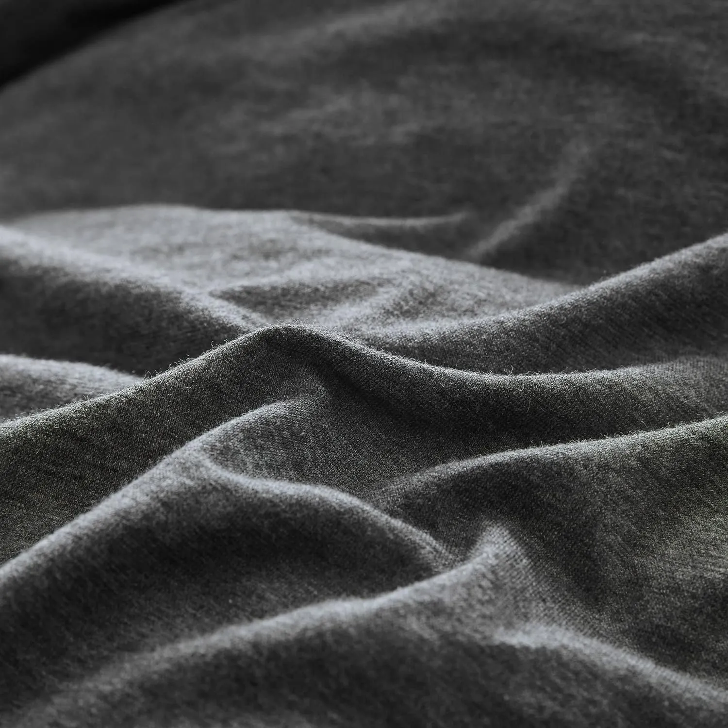 100% Jersey Cotton Soft Stretchy Breathable Fitted Sheet - Black Marble - Single Size