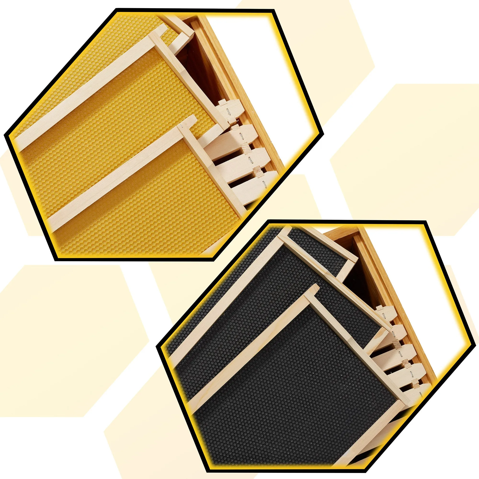 3-Tier Complete 10 Frame Langstroth Waxed Beehive Kit