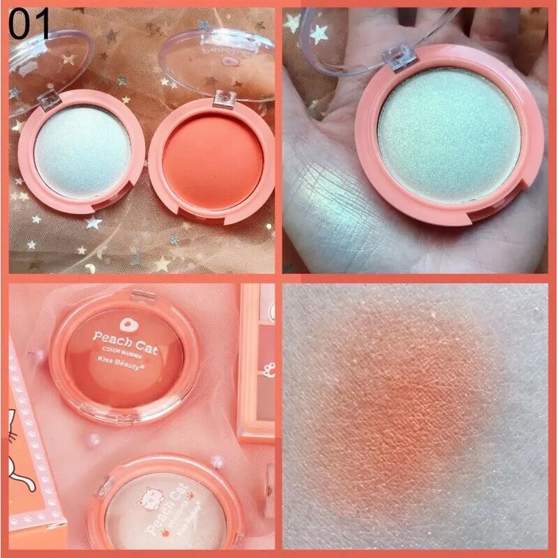 4 in 1 Kiss Beauty Peach Cat Makeup Deal Set
