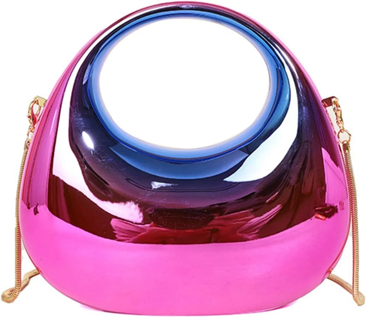 Acrylic Clutch Purse for Women Y2k Party Evening Bag Fashion Underarm Bag Round Shoulder Bag Prom Wedding Handbagbag311OWOISS