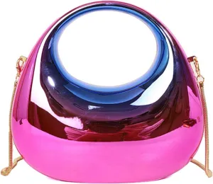 Acrylic Clutch Purse for Women Y2k Party Evening Bag Fashion Underarm Bag Round Shoulder Bag Prom Wedding Handbagbag311OWOISS