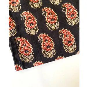 Bandana - Paisely Print on black Cotton bandana