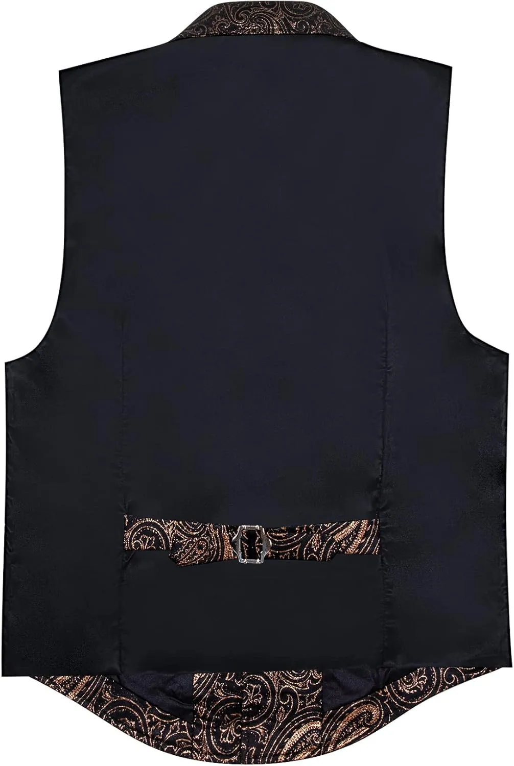 Barry.Wang Mens Paisley Victorian Suit Vest Tailored Collar Formal/Leisure Steampunk Gothic Waistcoat