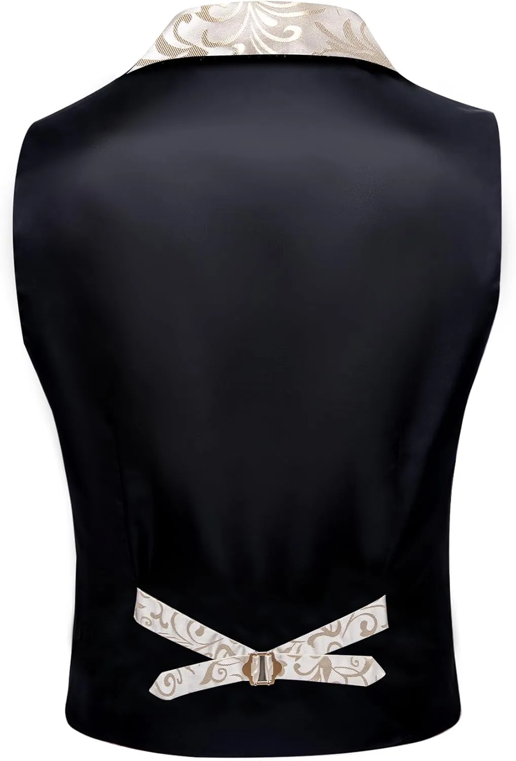 Barry.Wang Mens Paisley Victorian Suit Vest Tailored Collar Formal/Leisure Steampunk Gothic Waistcoat