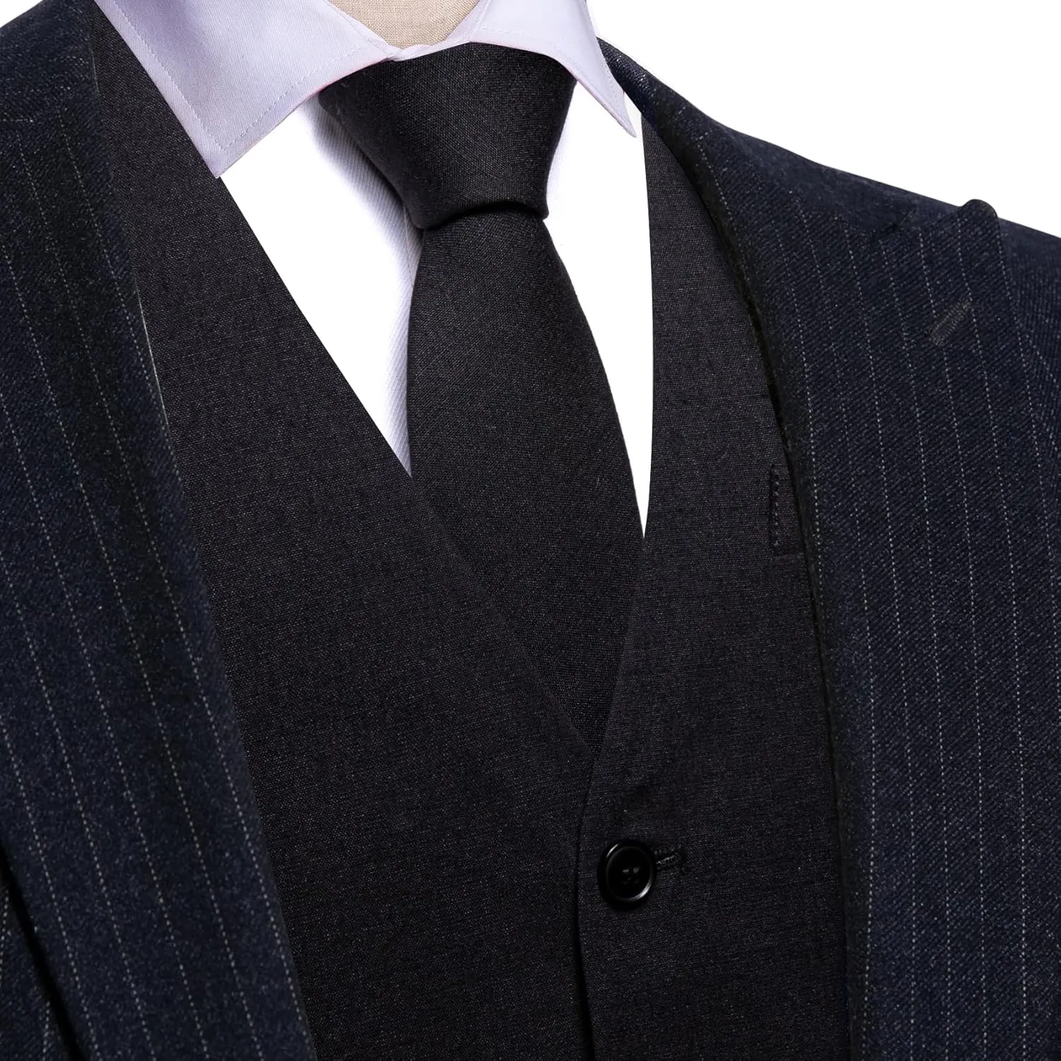 Barry.Wang Mens Plaid Suit Waistcoat Wool Blend Tailored Collar/V-neck 3 Pocket Check Vest Formal/Leisure
