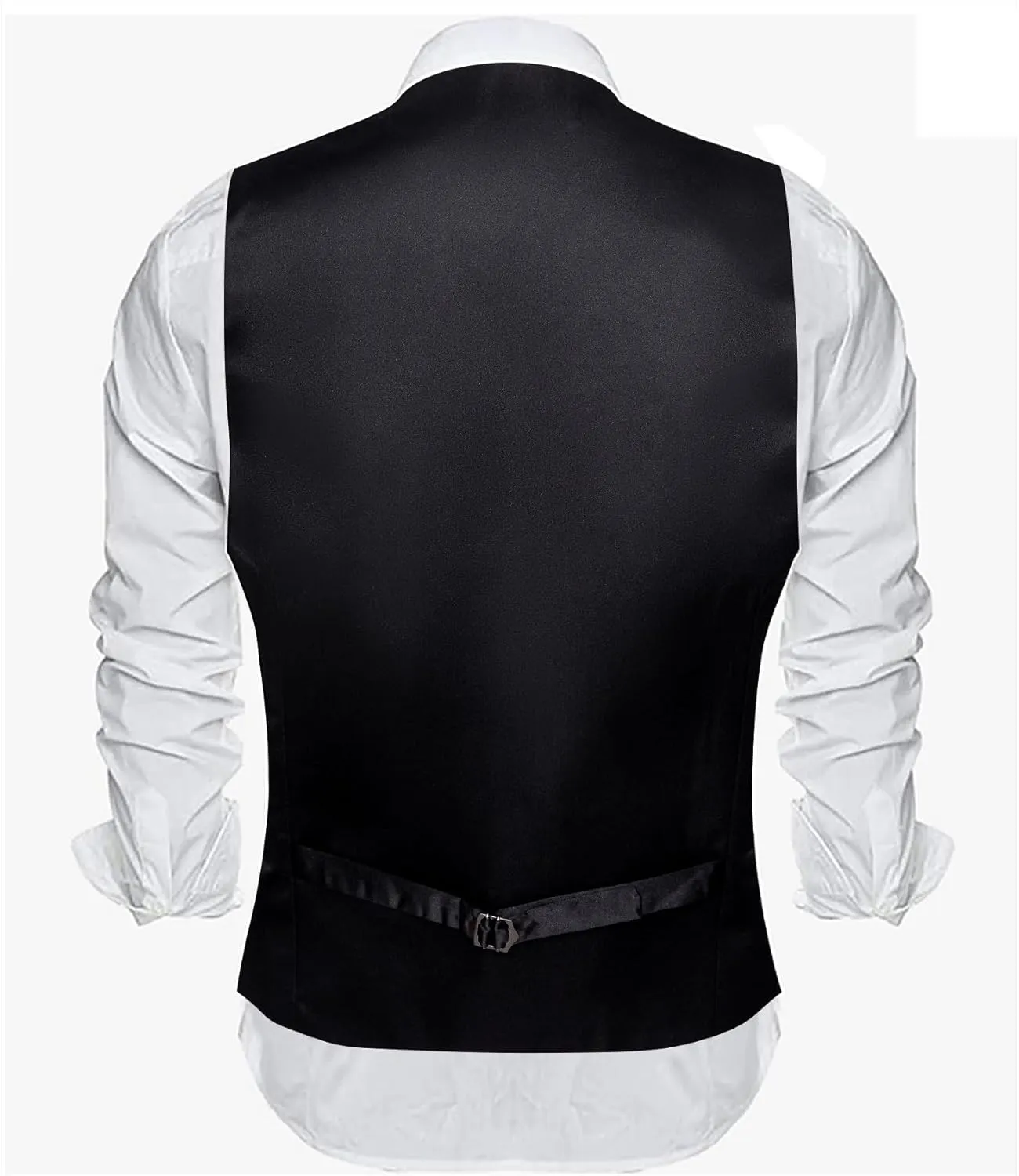 Barry.Wang Mens Plaid Suit Waistcoat Wool Blend Tailored Collar/V-neck 3 Pocket Check Vest Formal/Leisure