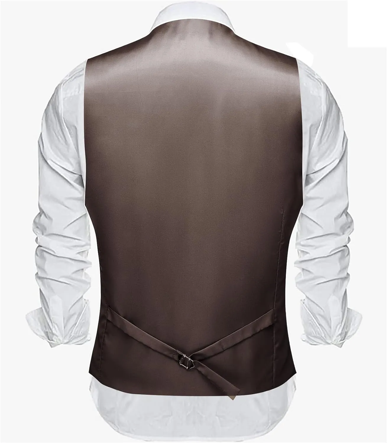 Barry.Wang Mens Plaid Suit Waistcoat Wool Blend Tailored Collar/V-neck 3 Pocket Check Vest Formal/Leisure