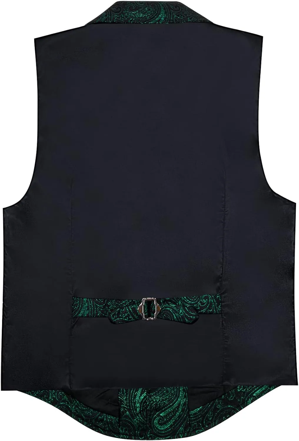 Barry.Wang Mens Victorian Vest Steampunk Gothic Paisley Tailored Collar Waistcoat Halloween Themed Party