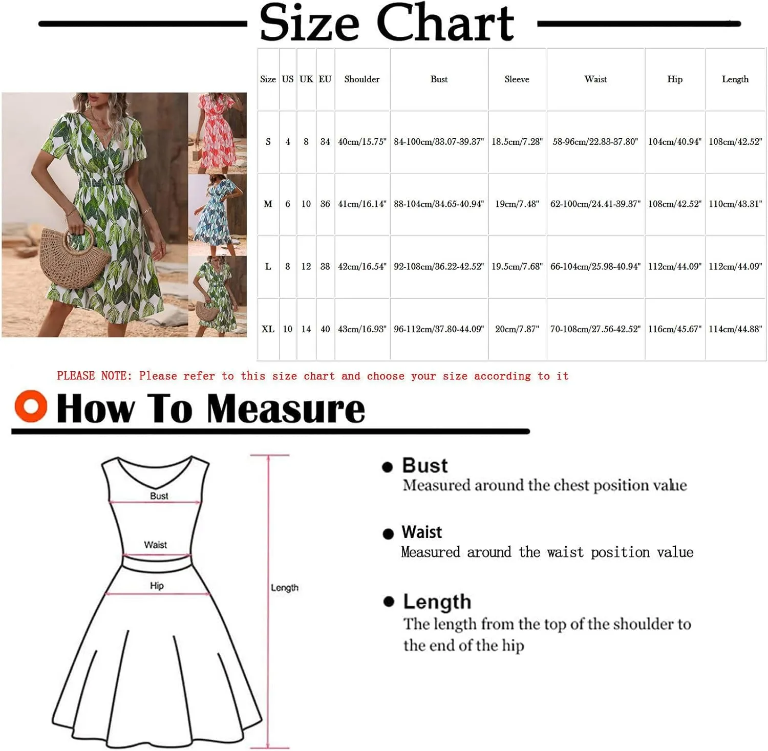 Beach Dresses for Women,2024 Summer Trendy Floral Hawaiian Dress,Elegant V Neck Short Sleeve Flowy Boho Midi Dress