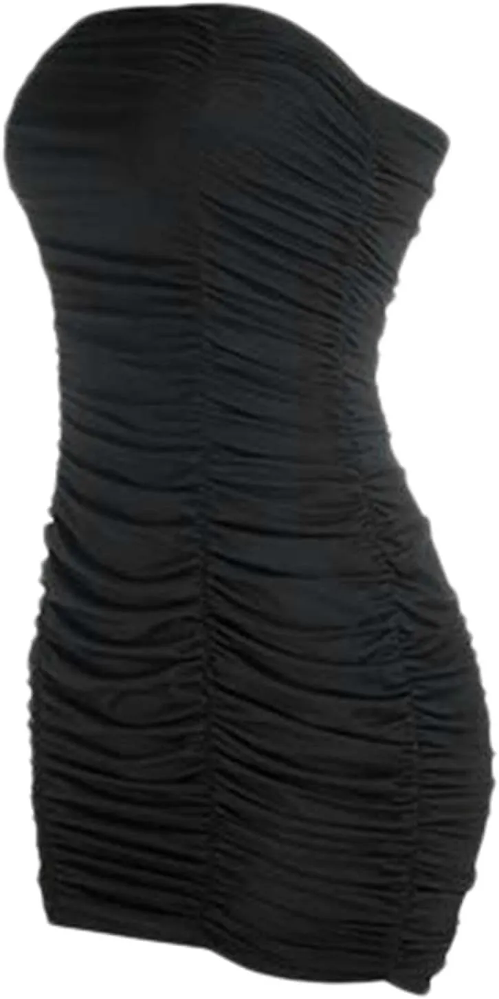 Beach Dresses for Women,2025 Summer Strapless Homecoming Sundress Satin a Line Short Prom Dresses with Pockets