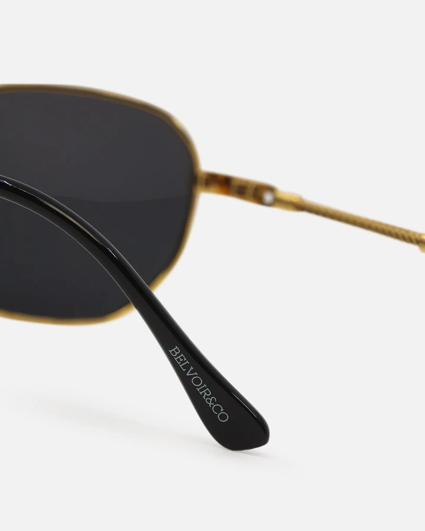 Belvoir & Co Maxwell Sunglasses Gold/Black
