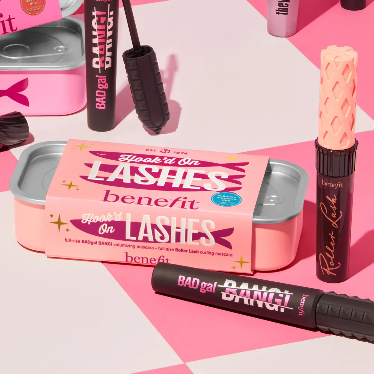 Benefit Hook'd on Lashes Roller Lash Mascara Set