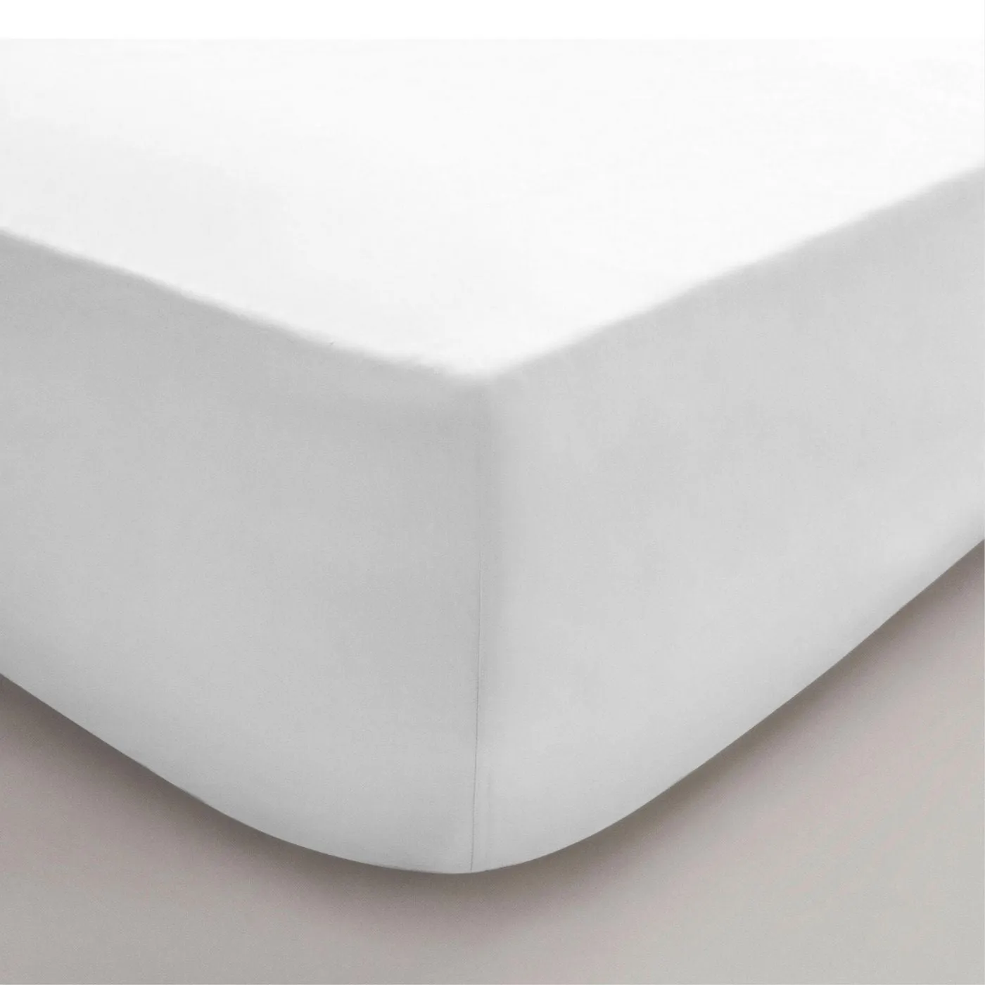 Bianca 200TC Cotton Percale Fitted Sheet | White