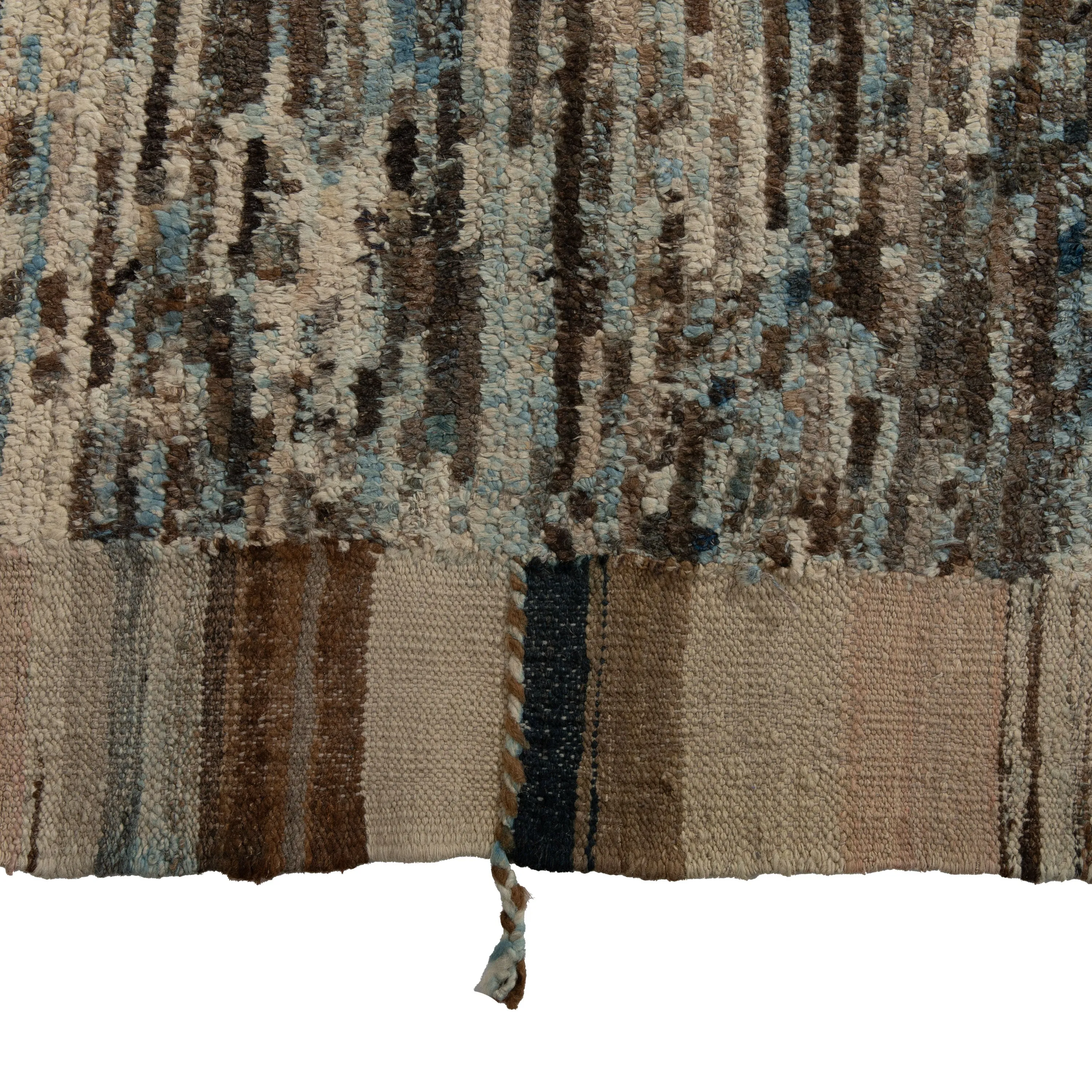 Blue Zameen Transitional Wool Rug- 8'6" x 12'3"