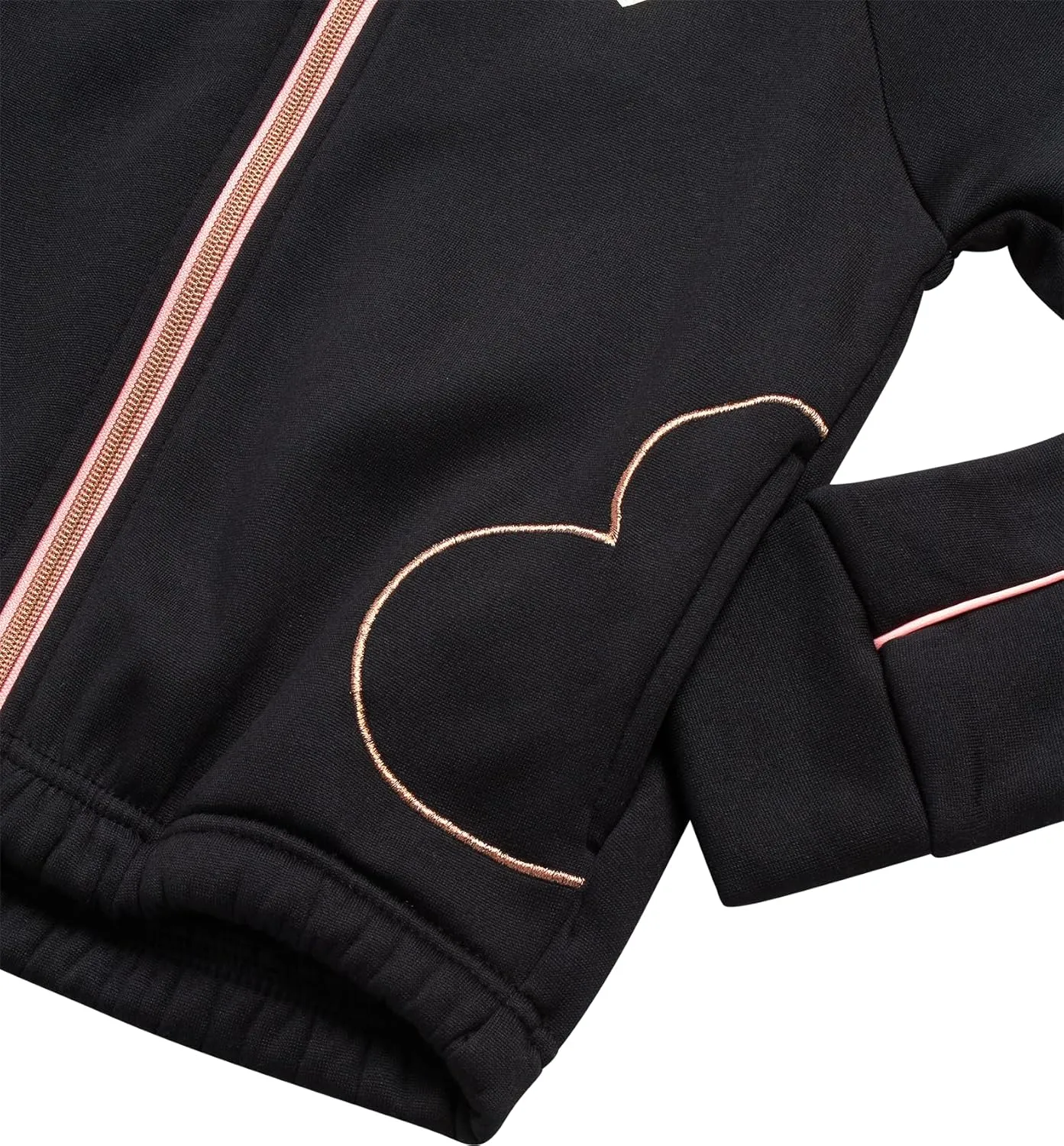 Body Glove Girls' Jogger Set - 2 Piece Fleece Sweatshirt and Sweatpants Sweatsuit (7-12)