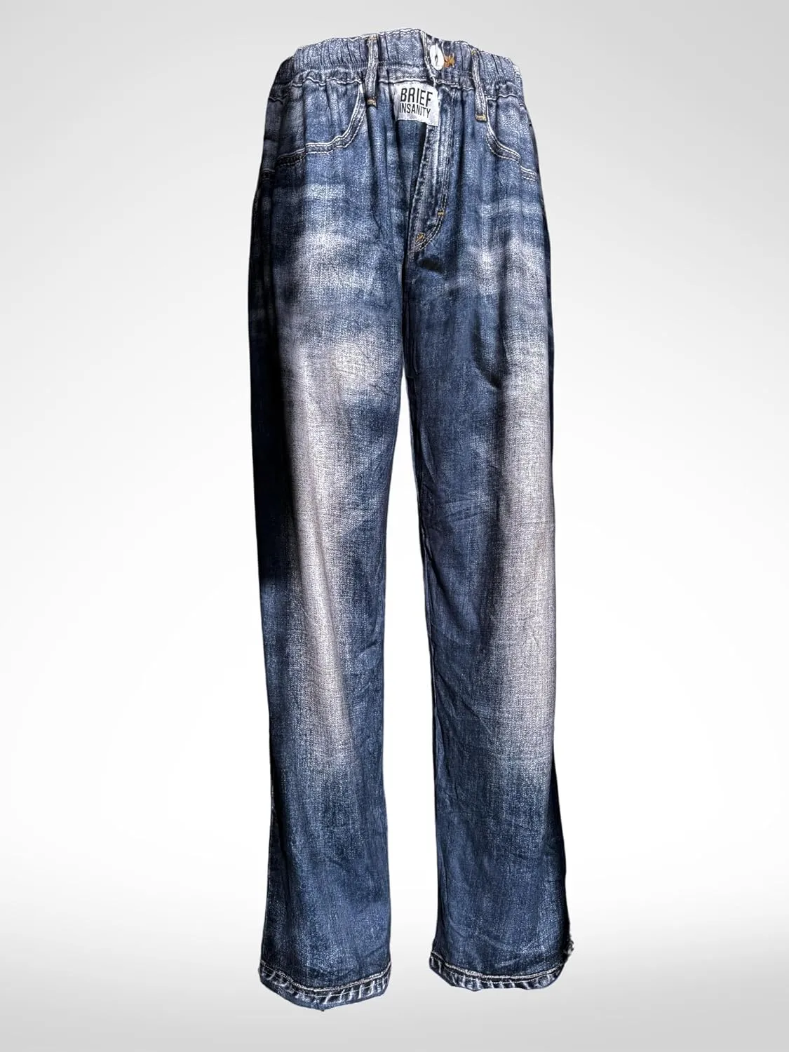 BRIEF INSANITY Pajama Pants Looks Like Blue Jeans (S-XXL) | Loungewear Pant- PJ Bottoms