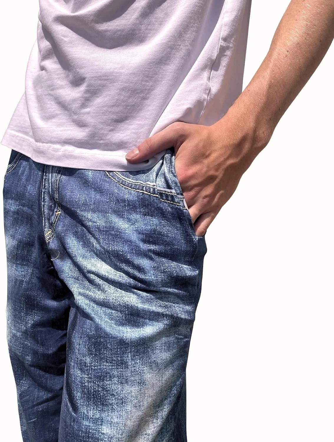 BRIEF INSANITY Pajama Pants Looks Like Blue Jeans (S-XXL) | Loungewear Pant- PJ Bottoms
