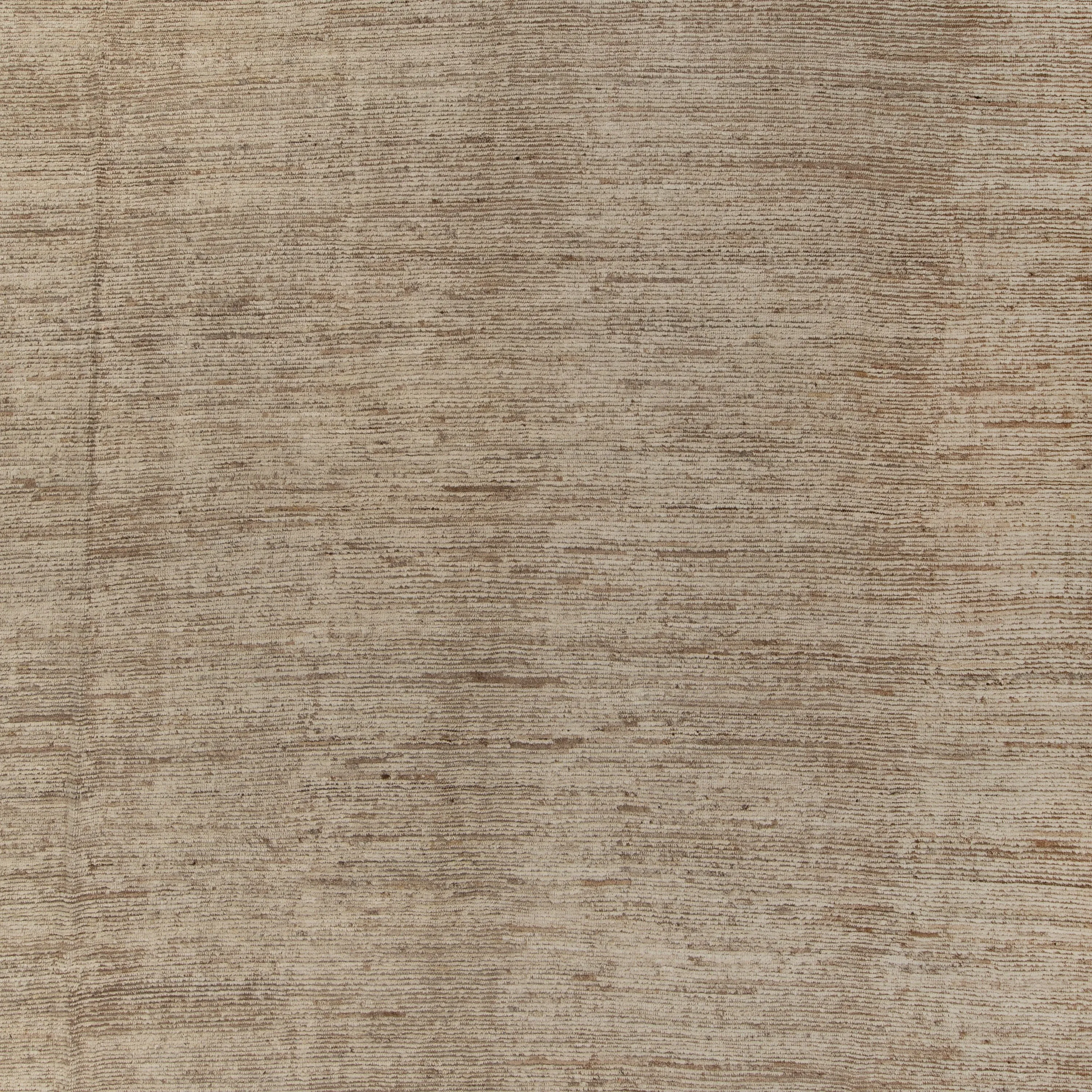 Brown Zameen Transitional Wool Rug - 14' x 15'11"
