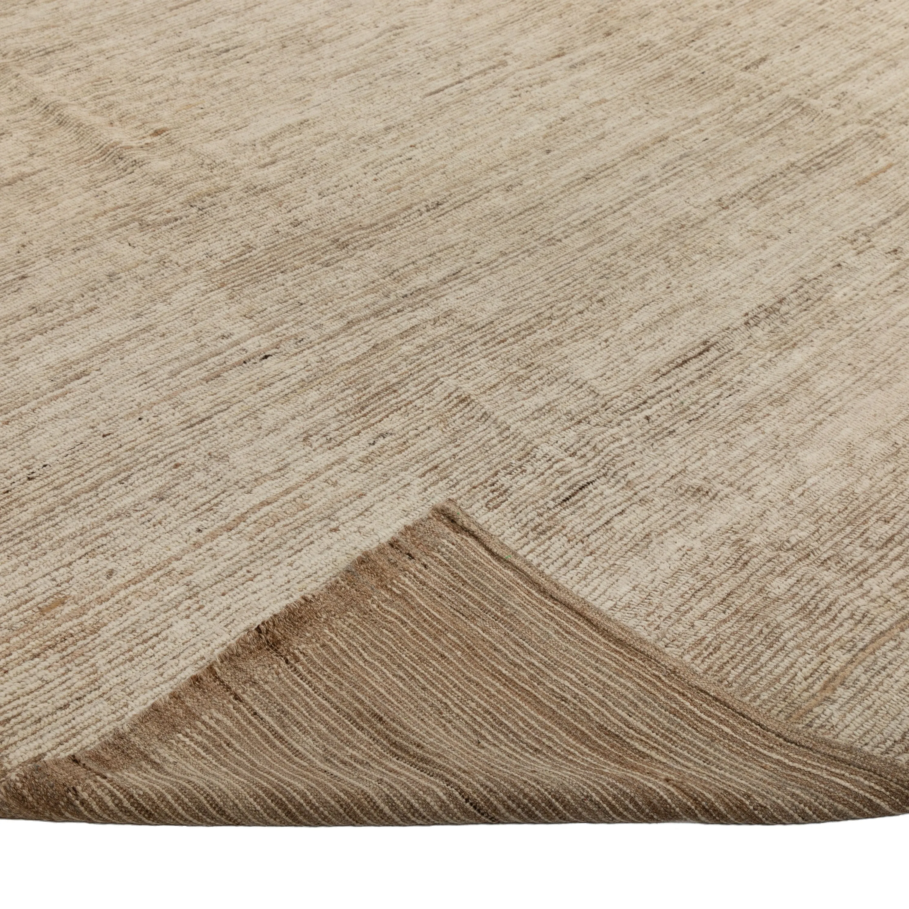 Brown Zameen Transitional Wool Rug - 14' x 15'11"