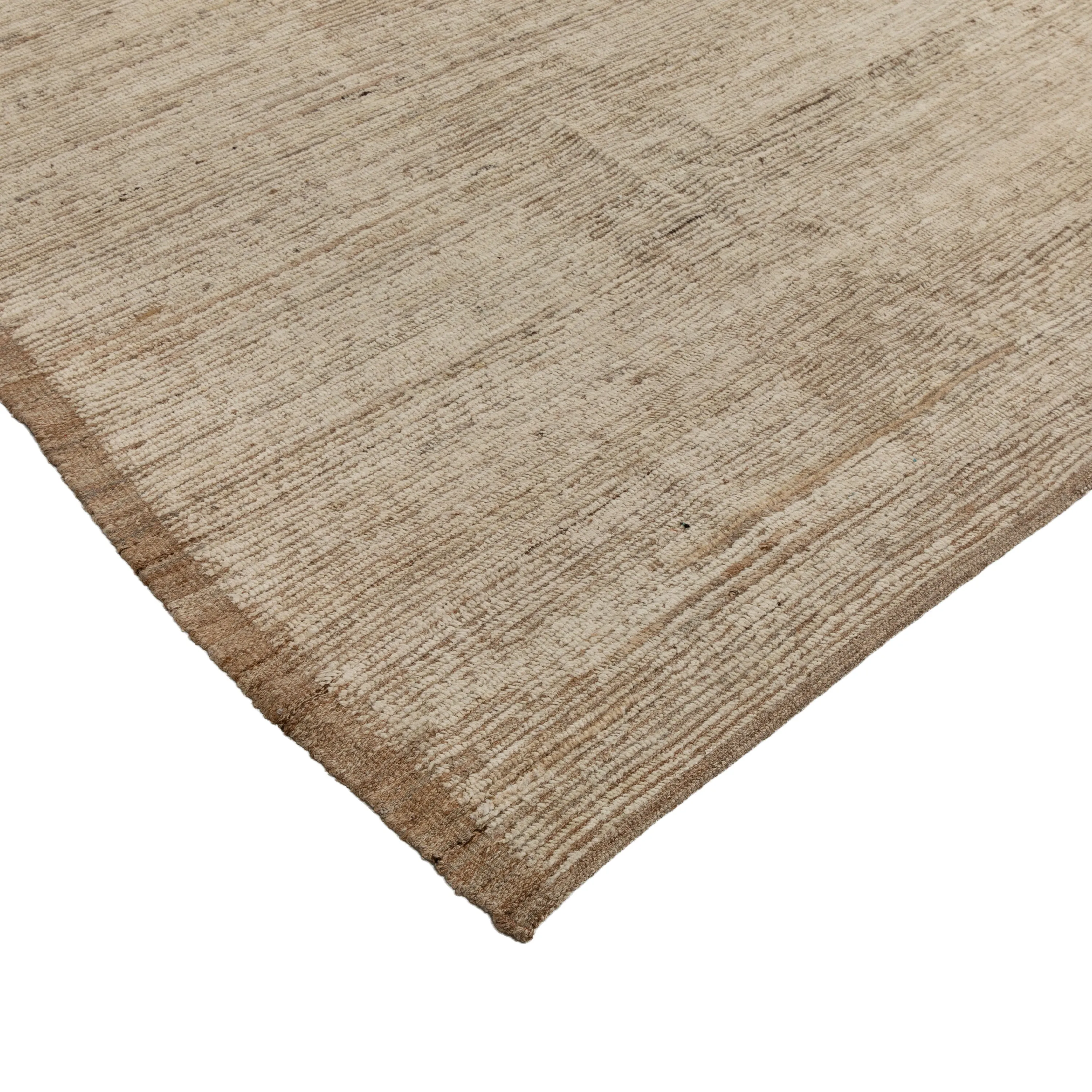 Brown Zameen Transitional Wool Rug - 14' x 15'11"