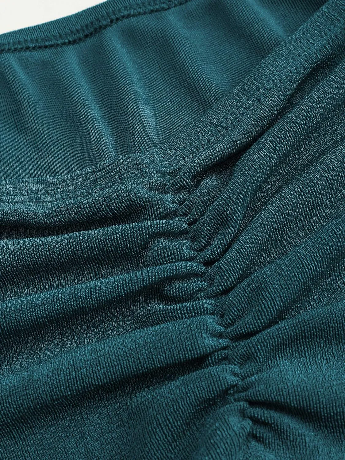 CIDER High Waist Skirts for Women Mermaid Skirt Fishtail Ruched Bodycon Long Maxi Skirt Lettuce Trim Stretchy