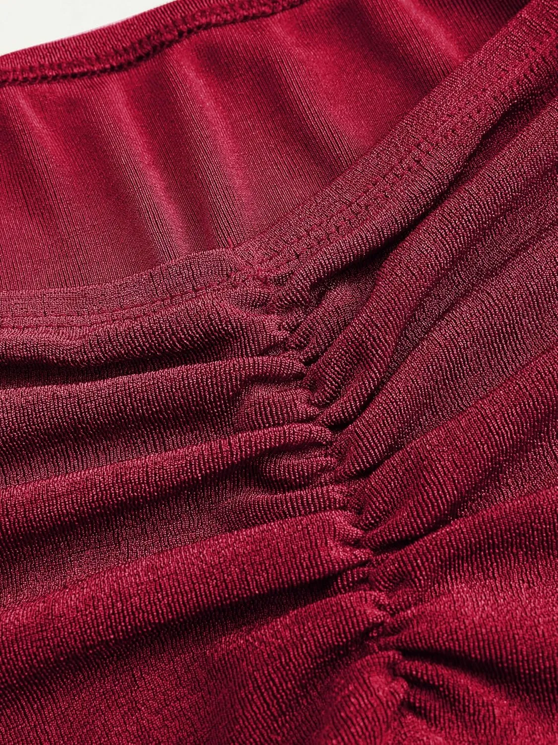 CIDER High Waist Skirts for Women Mermaid Skirt Fishtail Ruched Bodycon Long Maxi Skirt Lettuce Trim Stretchy