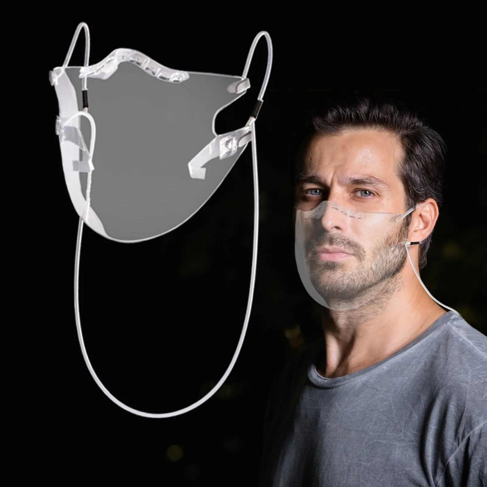 Clear Face Shield  Face Mask 2PC