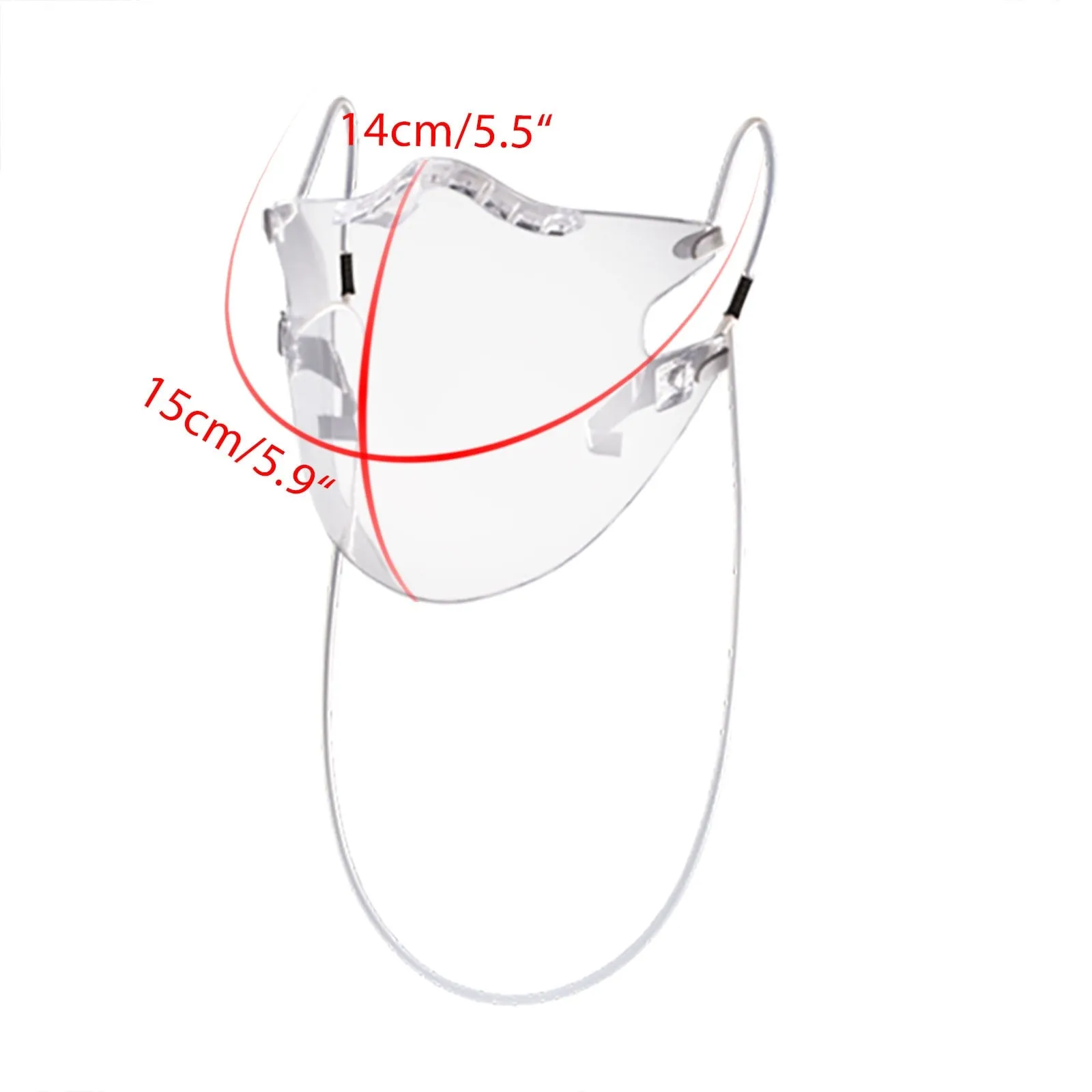 Clear Face Shield  Face Mask 2PC