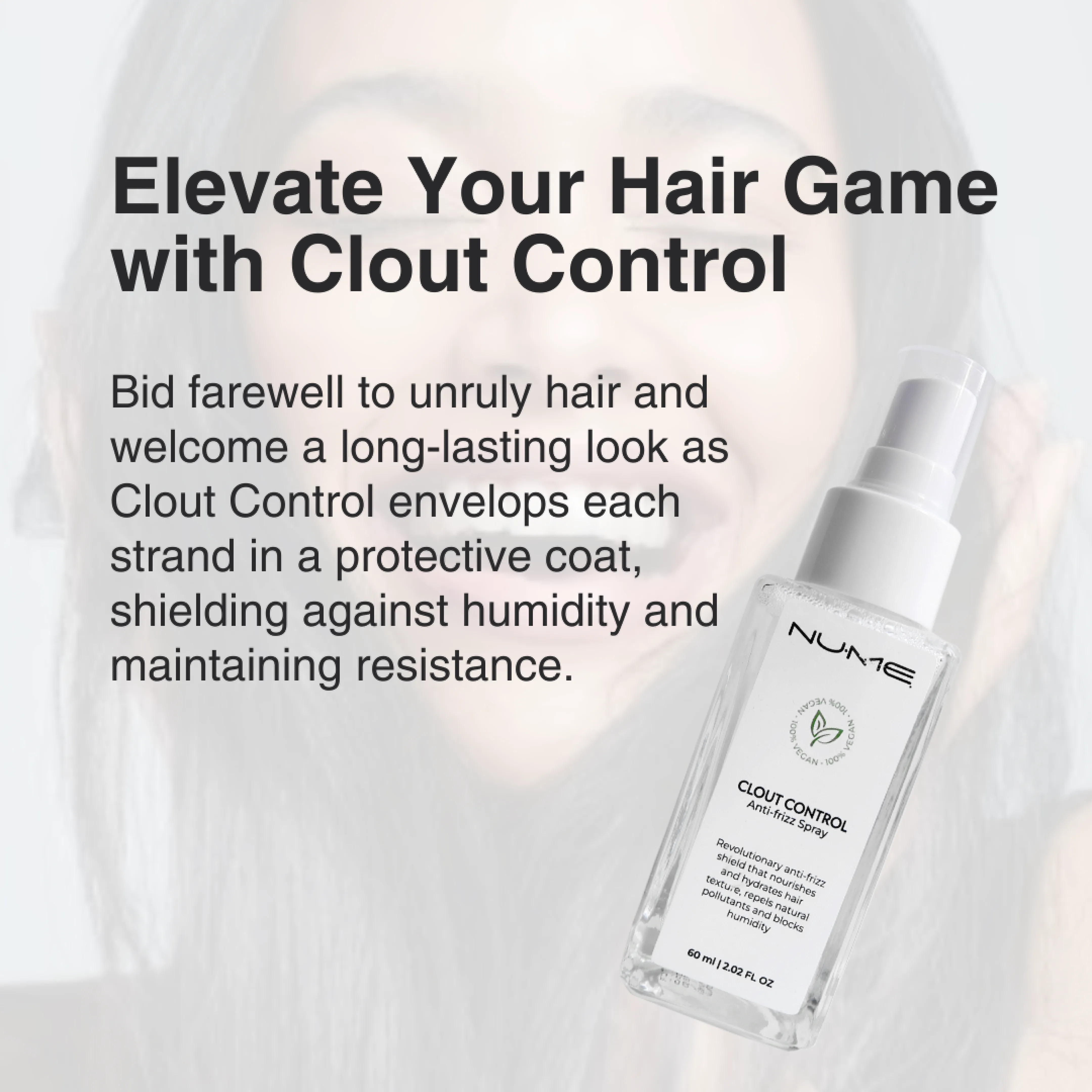 Clout Control Anti-Frizz and Heat Protectant Spray (60ML)