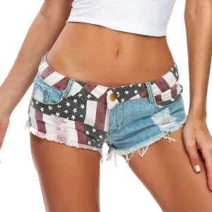 Cresay Women's Sexy Cut Off Denim Jeans Shorts Mini Hot Pants Clubwear