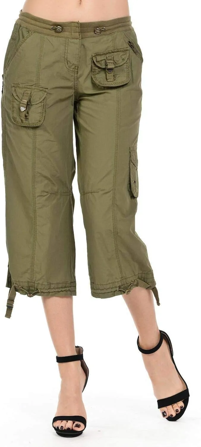 D&B by LA CHULA Women's Plus Size Blue Denim Jeans Bermuda Short/Capri Pants