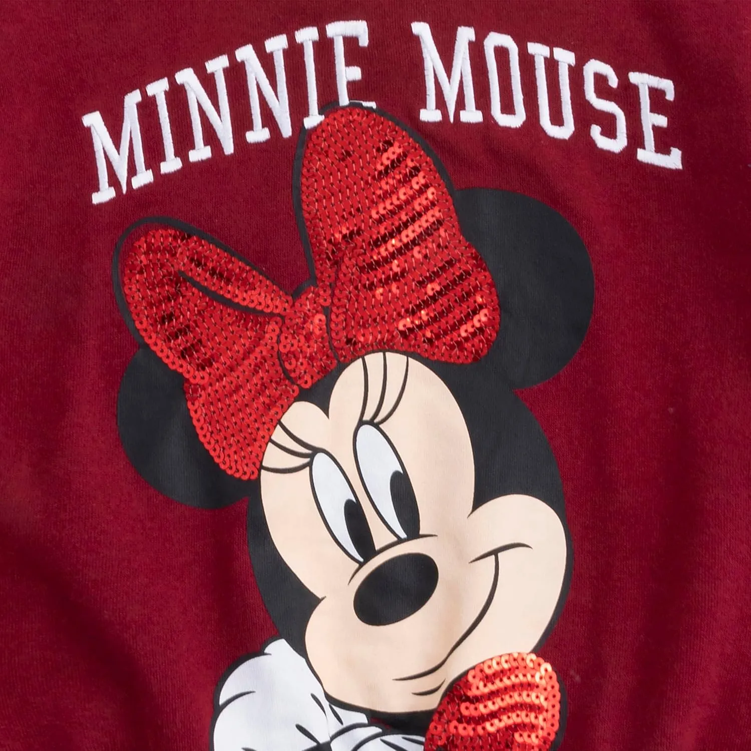 Disney Lilo & Stitch Minnie Mouse Girls Letterman Varsity Bomber Jacket for Big Kids