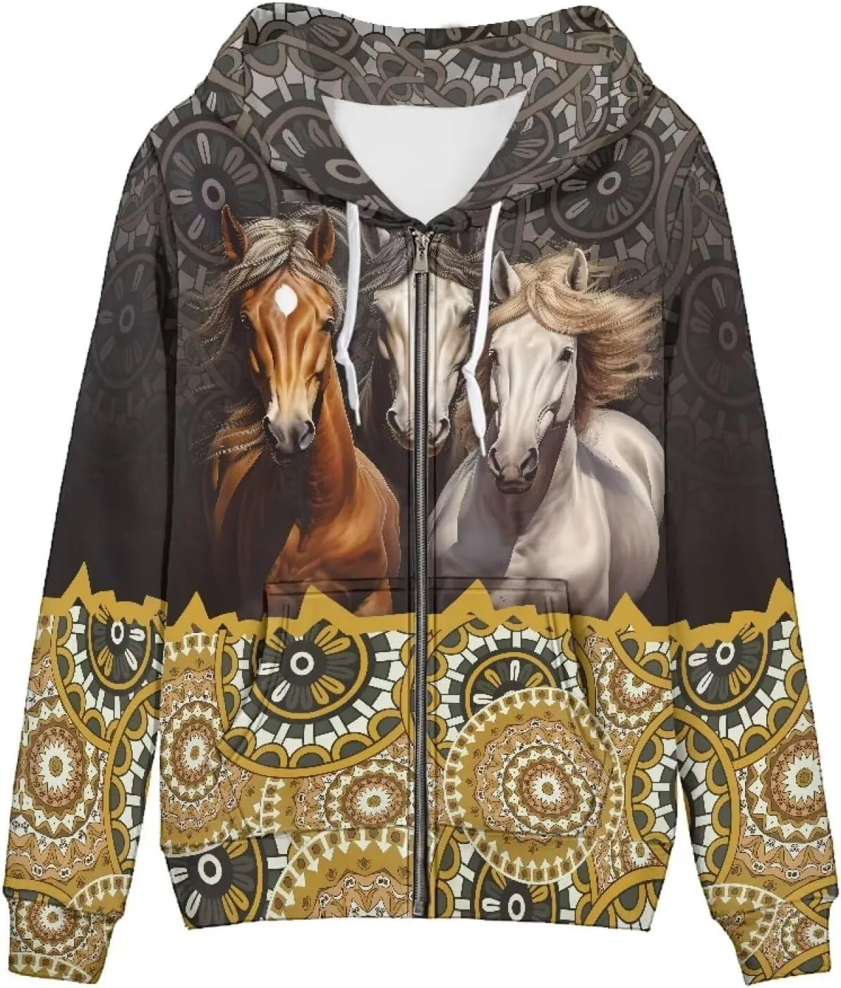 DISNIMO Zip Up Hoodie Women Oversized Y2K Fall Jacket Streetwear Sweatshirts XS-5XL