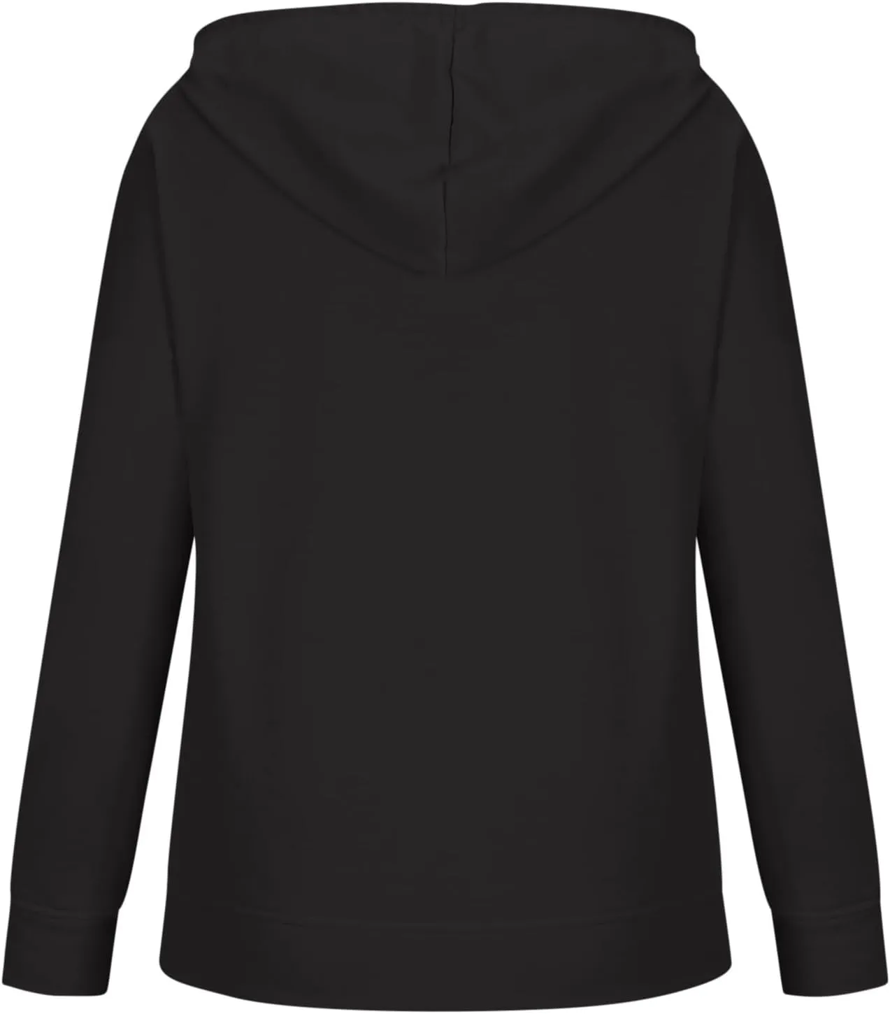 Fall Hoodies For Women Trendy 2024 Causal Long Sleeve Button Down Hooded Sweatshirt Solid Basic Pullover Tops
