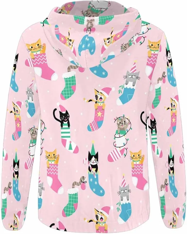 Fall Jacket Women Christmas Tree Pattern Womens Zip Up Sweatshirt Oversized Hoodies Sweater