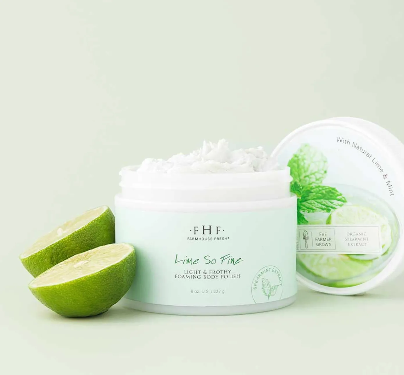 Farmhouse Fresh Lime So Fine Foaming Body Polish 8oz