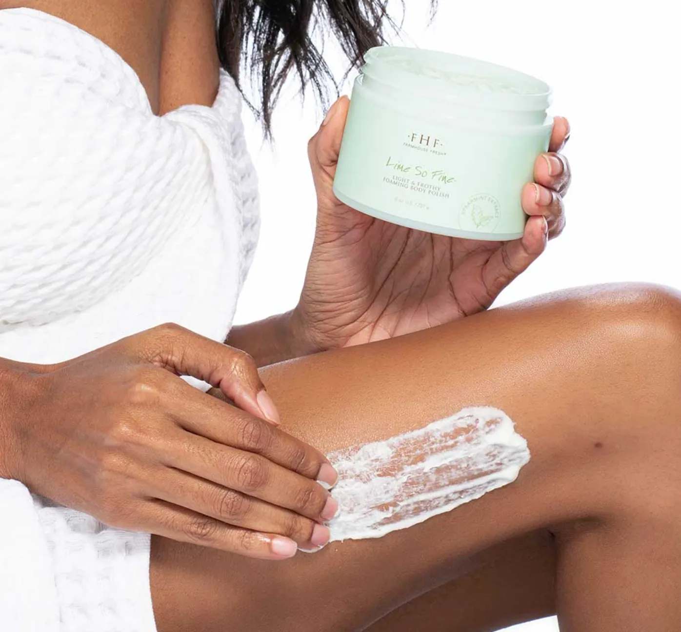 Farmhouse Fresh Lime So Fine Foaming Body Polish 8oz
