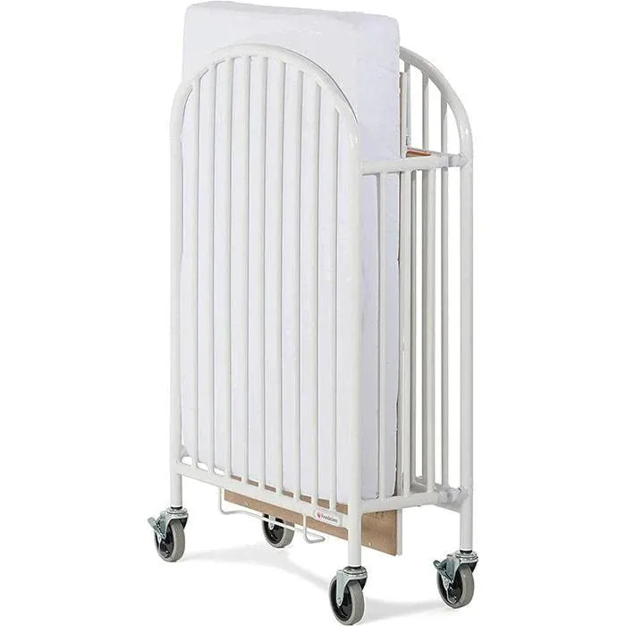 Foundations Pinnacle™ Compact Folding Crib with Oversized Casters (Foam Mattress)