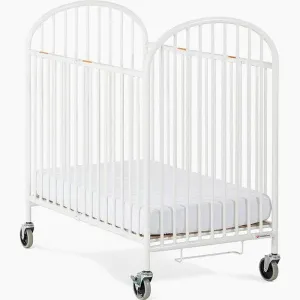 Foundations Pinnacle™ Compact Folding Crib with Oversized Casters (Foam Mattress)