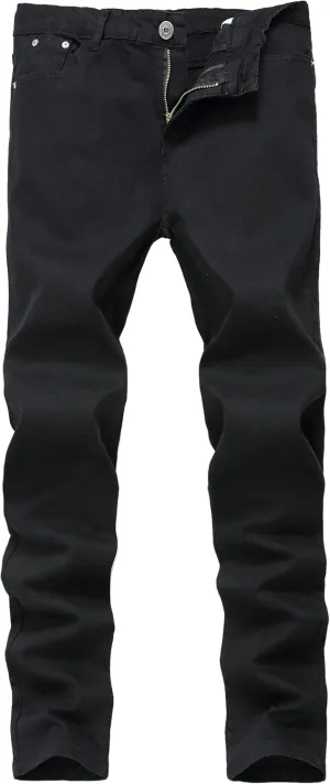 FREDD MARSHALL Men's Skinny Slim Fit Stretch Straight Leg Fashion Jeans Pants