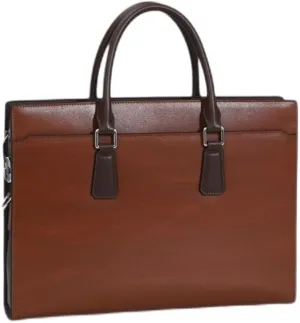 French Men's Briefcase Casual Genuine Leather Men's Handbag ffor Commuting Travel Business