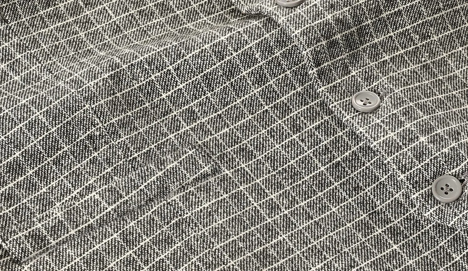 Gioberti Men's 5 Button Tailored Collar Slim Fit Formal Herringbone Tweed Suit Vest