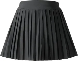 Girls Pleated Tennis Skirt with Shorts Athletic Skorts with Pocket Golf Uniform Cheer Skirts for Toddler Kids 5-14Y