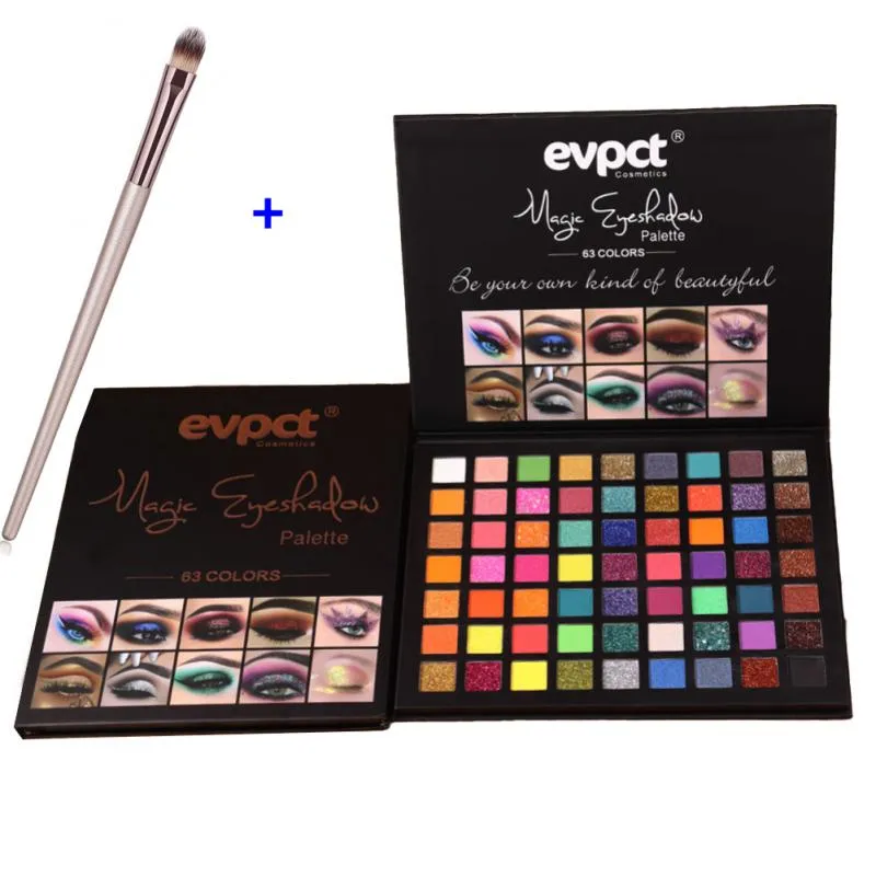 GLAZZI 108 Color Eyeshadow Blush Cosmetic Foundation Face Powder Makeup Sets Eye Shadows Palette Eyes Makeup Gift Brushes