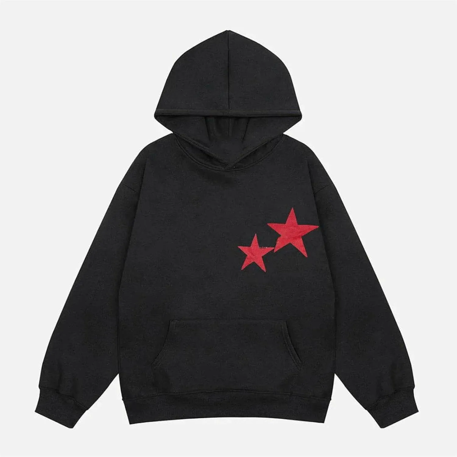 Graphic Oversized Sweatshirt Y2k Women Preppy Hoodies Long Sleeve Hooded Pullover Sweaters Aesthetic Pockets