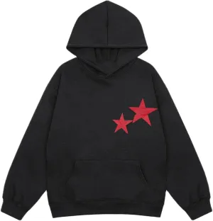 Graphic Oversized Sweatshirt Y2k Women Preppy Hoodies Long Sleeve Hooded Pullover Sweaters Aesthetic Pockets