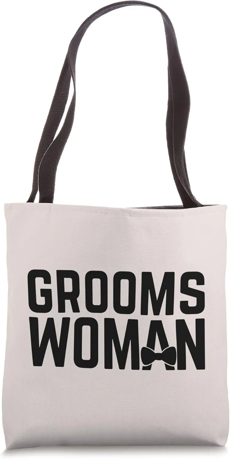 Groomswoman Bridal Party Wedding Slogan Tote Bag