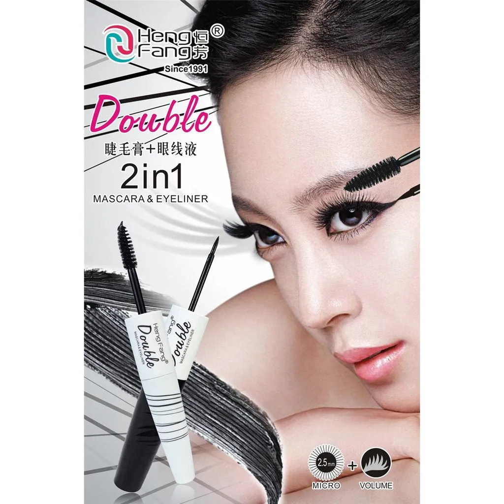 Heng Fang Double 2 In 1 Mascara & Eyeliner 5.5g No.H6196