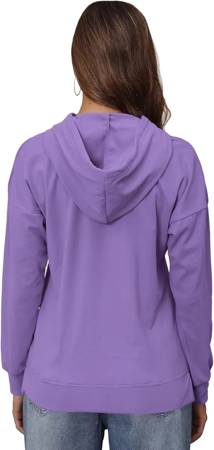Hoodies for Women Casual Workout Spring Sweatshirt Loose Thumbhole Pullover Hooded Sweaters with Pockets