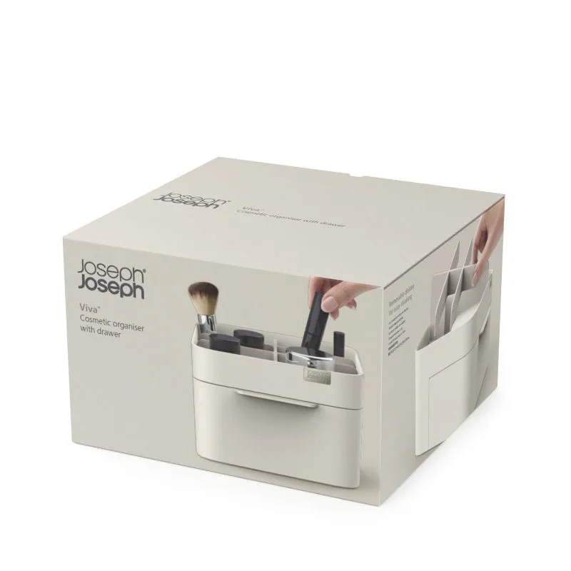 Joseph Joseph Viva Medium White Cosmetic Organiser with Drawer